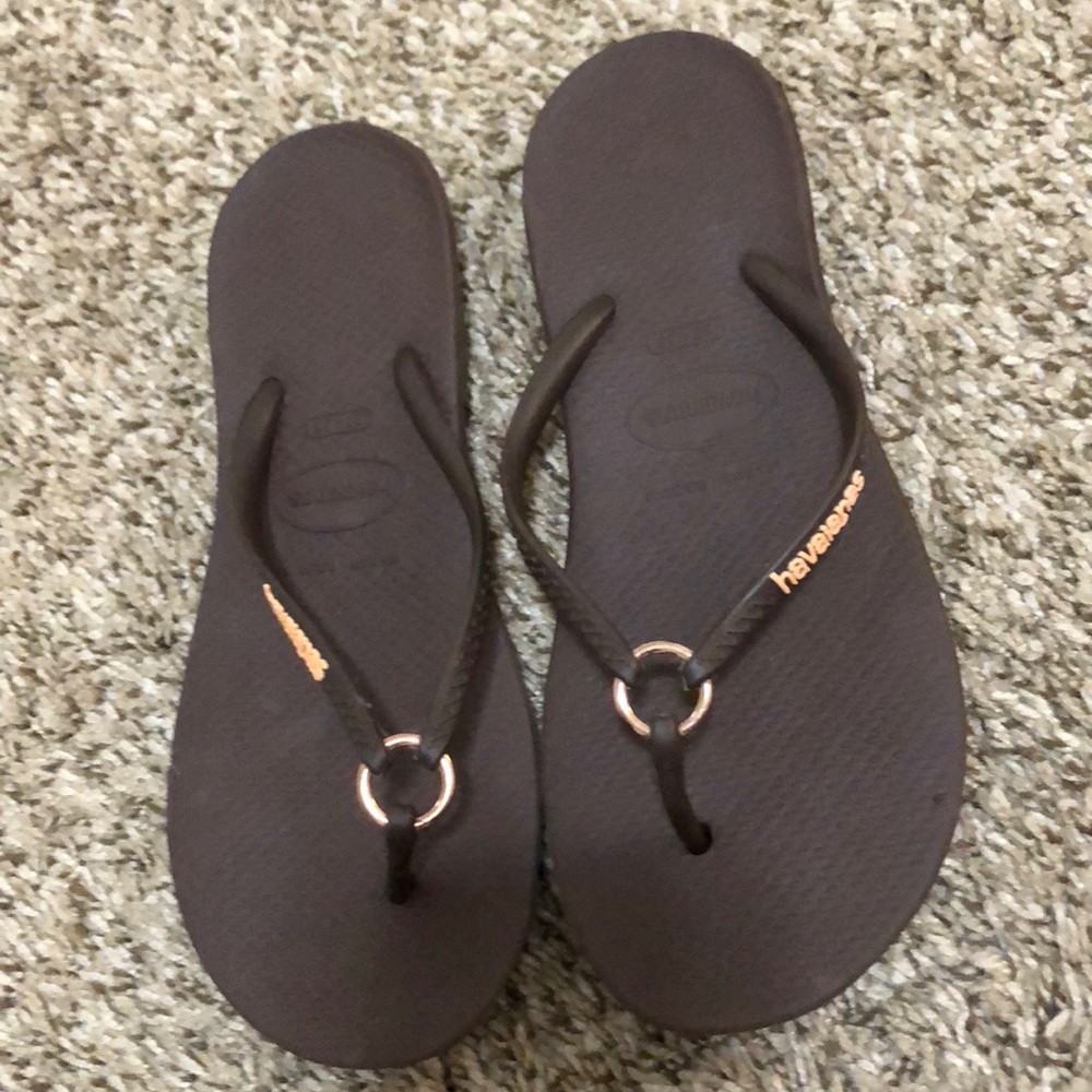Havaianas Brown Flip Flops